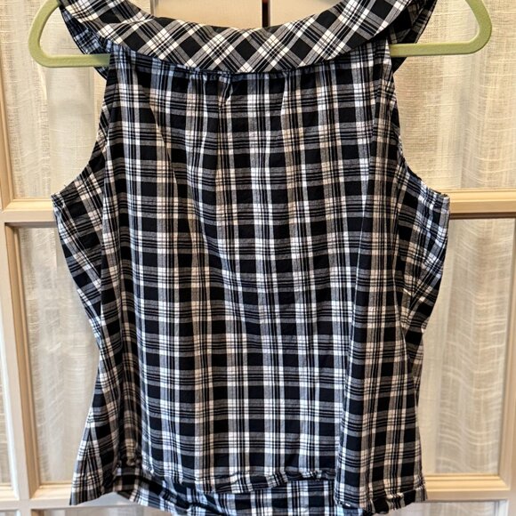 Ivy Jane Plaid Sleeveless Blouse - Picture 3 of 4